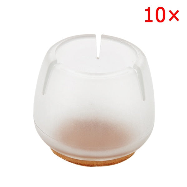 10pcs Silicone Rectangle Square Round Chair Leg Caps Feet Pads Furniture Table Covers Wood Floor Protectors   SDF-SHIP