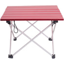 Portable Aluminum Folding Table Outdoor Dinner Hiking Camping BBQ Traveling Desk Alloy Ultra-light Table Blue Pink Gray Small