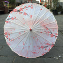 Silk Women Umbrella Japanese Cherry Blossoms Silk  Ancient Dance Umbrella Decorative Umbrella Chinese Style Oil Paper Umbrella