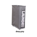 Oxford Laundry Basket With Wheels Multi-Functional Corner Slim Laundry Hamper Dirty Clothes Storage Basket Organizer Container