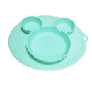 Kids Bowl Plates baby feeding silicone plate children's integrated baby silica gel dishes