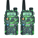 2Pcs Baofeng UV-5R Walkie Talkie UV5R CB Radio Station 5W 128CH VHF UHF Dual Band UV 5R Two Way Radio for Hunting Ham Radios
