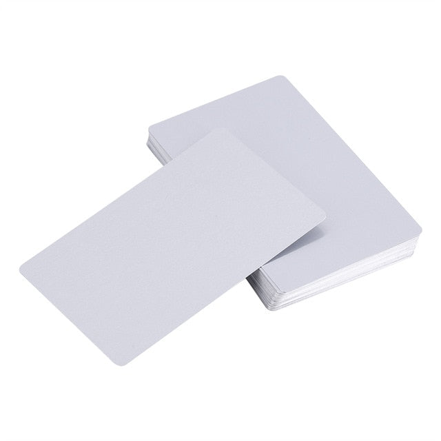 50 Uds. De tarjetas de visita de Metal, tarjetas en blanco de aleación de aluminio para grabado láser de cliente, tarjetas de regalo DIY, 7 colores opcionales (dorado)