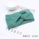 Baby Headband Women Girl Twisted Hair Band Kids Woolen Headwrap Mommy and Me Headbands Toddler Spring Turban Hair Accessories