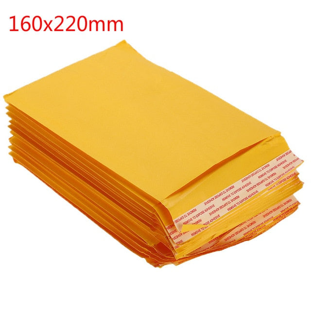 50 PCS/Lot Kraft Paper Bubble Envelopes Bags Mailers Padded Shipping Envelope With Bubble Mailing Bag Drop Shipping