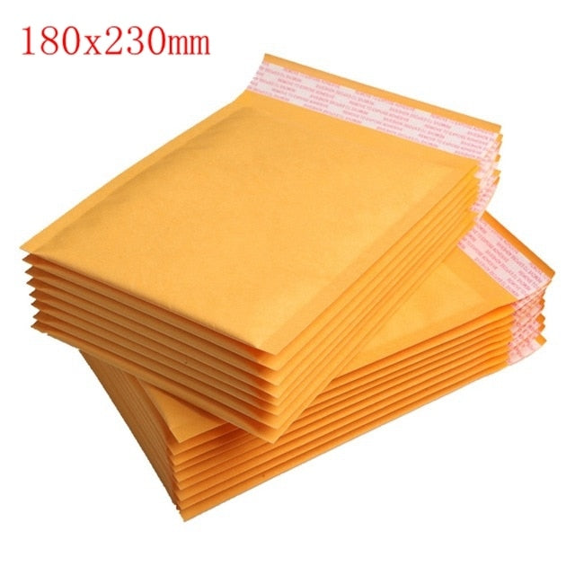 50 PCS/Lot Kraft Paper Bubble Envelopes Bags Mailers Padded Shipping Envelope With Bubble Mailing Bag Drop Shipping