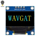 Módulo de pantalla blanca serie OLED IIC de 0,96 pulgadas 128X64 I2C SSD1306 12864 placa de pantalla LCD GND VCC SCL SDA 0,96 "para Arduino negro