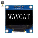 Módulo de pantalla blanca serie OLED IIC de 0,96 pulgadas 128X64 I2C SSD1306 12864 placa de pantalla LCD GND VCC SCL SDA 0,96 "para Arduino negro