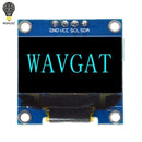 Módulo de pantalla blanca serie OLED IIC de 0,96 pulgadas 128X64 I2C SSD1306 12864 placa de pantalla LCD GND VCC SCL SDA 0,96 "para Arduino negro