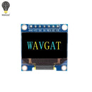 Módulo de pantalla blanca serie OLED IIC de 0,96 pulgadas 128X64 I2C SSD1306 12864 placa de pantalla LCD GND VCC SCL SDA 0,96 "para Arduino negro