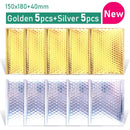 Gold/Rose Gold/Laser Silver/Dark Red/Purple/Rose Red Aluminum Foil Bubble Mailer CD/Eyelash Packaging Shipping Padded Envelopes