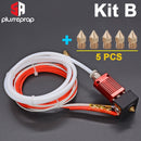 Ender-3/CR10/CR10S 1,75-mm-J-Kopf-Hotend-Kit Aluminium-Heizblock mit Heizthermistor für 3D-Drucker mit 0,4-mm-Düsenteil