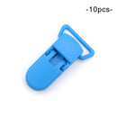 LOFCA 10 Stück Baby Schnullerclips aus massivem Kunststoff Schnullerclips Schnullerhalter Säuglingsschnuller Nippelhalter Multi Color Clamp Spielzeug