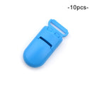 LOFCA 10 Stück Baby Schnullerclips aus massivem Kunststoff Schnullerclips Schnullerhalter Säuglingsschnuller Nippelhalter Multi Color Clamp Spielzeug