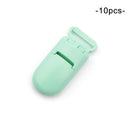 LOFCA 10 Stück Baby Schnullerclips aus massivem Kunststoff Schnullerclips Schnullerhalter Säuglingsschnuller Nippelhalter Multi Color Clamp Spielzeug