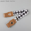 Child Kids Buckle-Free Elastic Belt No Buckle Stretch Canvas Belt For Boys Girls Adjustable Children Belts For Jeans Pants