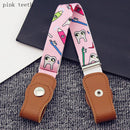 Child Kids Buckle-Free Elastic Belt No Buckle Stretch Canvas Belt For Boys Girls Adjustable Children Belts For Jeans Pants