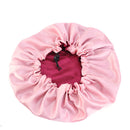 New Solid Women Satin Bonnet Fashion Stain Silky Big Bonnet for Lady Sleep Cap Headwrap Hat Hair Wrap Accessories Wholesale