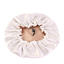 New Solid Women Satin Bonnet Fashion Stain Silky Big Bonnet for Lady Sleep Cap Headwrap Hat Hair Wrap Accessories Wholesale