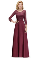 Vestido Madrinha Dusty Rose Lace Long Bridesmaid Dresses Sexy A Line Chiffon Dress for Wedding Party Robe Demoiselle D'honneur