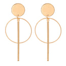 2020 Korean Long Statement Geometric Triangle Tassel Dangle Drop Earrings For Women Earrings Fashion Jewelry Oorbellen Brincos