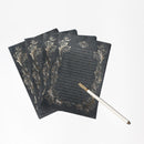 Coloffice 4 unids/pack Retro estampado en caliente papel de sobre papelería hermoso patrón romántico carta de amor creativa papelería