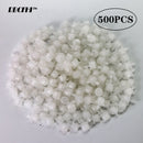 50-800PCS Garden Adjustable Nozzles Drip Irrigation Watering Sprinkler 1/4'' Anti-Clogging Dripper Emitter Flower Beds Vegetable