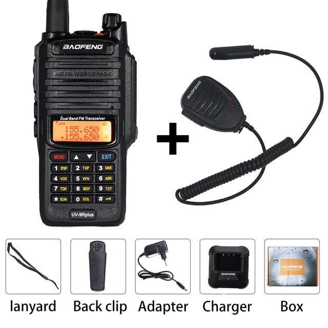 10W Baofeng UV-9R plus Walkie Talkie Waterproof Dual Band Portable CB Hunting Ham Radio UV 9R Plus hf Transceiver 9R Transmitter