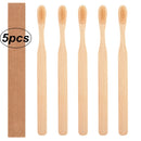 10pcs Toothbrush Bamboo Handle Rainbow Whitening Soft Bristle Bamboo Toothbrush Travel Eco-friendly Wooden Tooth Teeth Brush