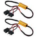 50W H1 H3 H7 H11 9006 hb3 hb4 h9 h8 h10 Resistencia de carga del coche Cancelador de errores LED Decodificador Canbus Cableado libre Cancelador Decodificador de luz