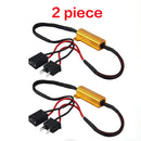 50W H1 H3 H7 H11 9006 hb3 hb4 h9 h8 h10 Resistencia de carga del coche Cancelador de errores LED Decodificador Canbus Cableado libre Cancelador Decodificador de luz