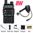 High Power 8W Baofeng UV-5R Walkie Talkie Dual Band Walkie FM Transceiver UV 5R Portable Two Way Radio UV5R Amateur Ham CB Radio