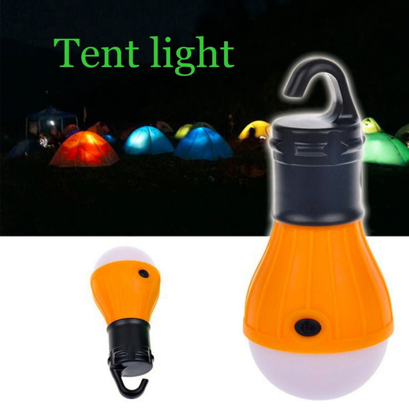 Mini farol portátil, bombilla de luz de emergencia, alimentado por batería, para acampar al aire libre, accesorios para tienda de campaña, luz para tienda de playa al aire libre