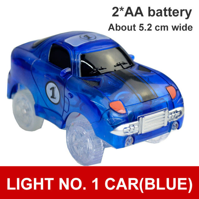 Magical Tracks LED Light Electronics Car Tracks Toy Parts 5 Colorful Lights Children&