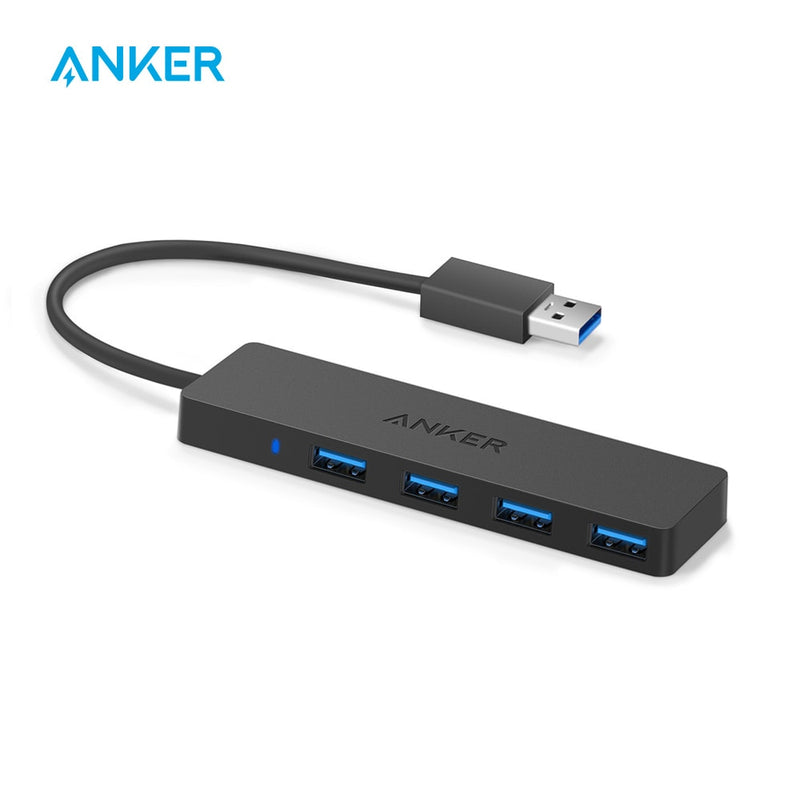 Anker 4-Port USB 3.0 Ultra Slim Data Hub für Macbook, Mac Pro/mini, iMac, Surface Pro, XPS, Notebook PC, USB Flash Drives etc