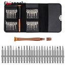 Funda de cuero 25 en 1, juego de destornilladores Torx, Kit de herramientas de reparación de teléfonos móviles, herramientas manuales multiherramienta para Iphone, reloj, tableta, PC, novedad de 2021
