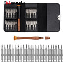 Funda de cuero 25 en 1, juego de destornilladores Torx, Kit de herramientas de reparación de teléfonos móviles, herramientas manuales multiherramienta para Iphone, reloj, tableta, PC, novedad de 2021