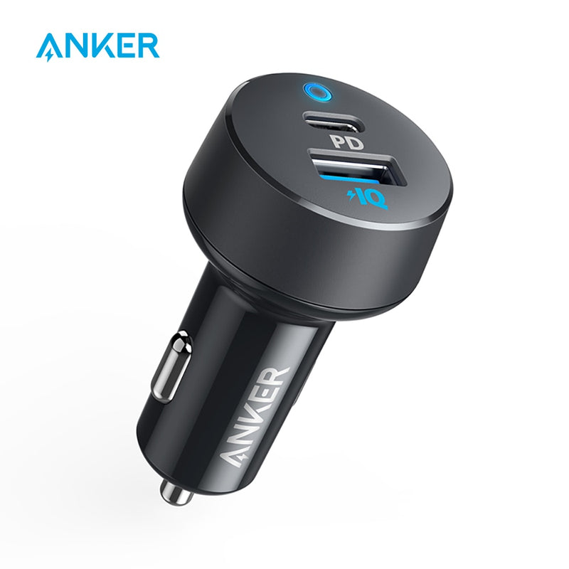 Anker Car Charger USB C 30W 2-Port con 18W Power Delivery y 12W PowerIQ PowerDrive PD 2 con LED para iPad iPhone y más