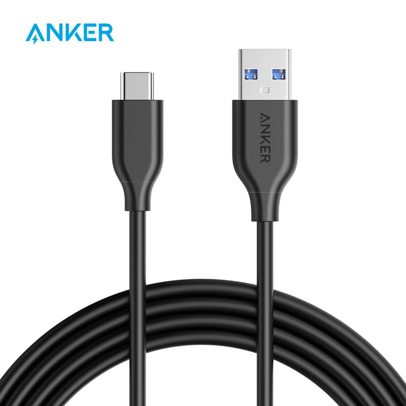 Anker USB C Kabel Powerline USB C auf USB 3.0 Kabel mit 56k Ohm Pull-Up Widerstand für Samsung iPad Pro Sony LG HTC etc