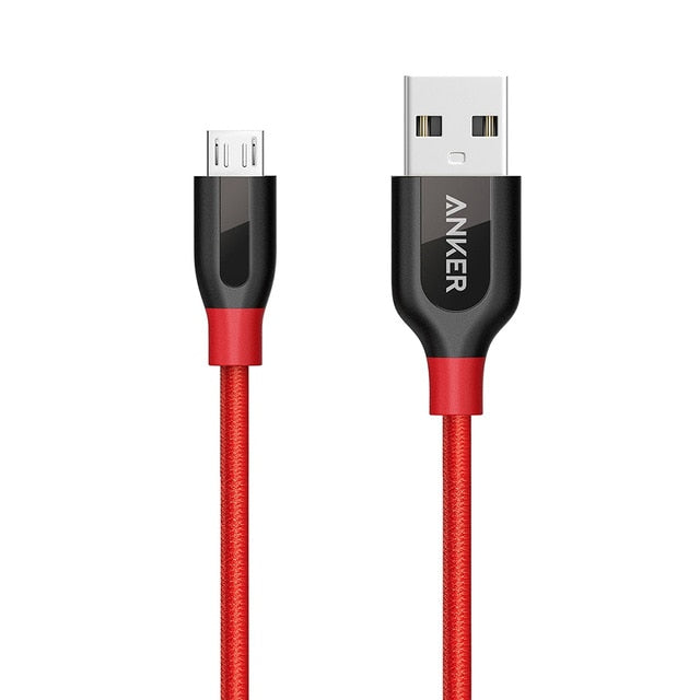 Anker Powerline+ Micro USB Premium Durable Cable [Double Braided Nylon] for Samsung, Nexus, LG, Motorola, Android Smartphones