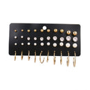 FNIO, conjunto de pendientes para mujer, pendientes de perlas para mujer, joyería de moda Bohemia 2020, pendientes geométricos con pasador de corazón de cristal