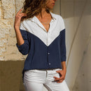 Aachoae Damen Blusen 2020 Mode Langarm Umlegekragen Büro Hemd Bluse Shirt Casual Tops Plus Size Blusas Femininas