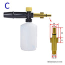 Lanza de espuma para nieve para lavado de coches, boquilla de espuma, cañón de espuma, generador de espuma para Daewoo Hammer Karcher Huter Makita, lavadora de alta presión