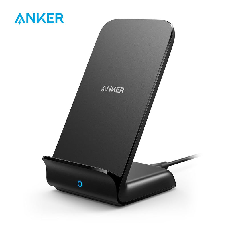 Anker PowerWave Fast Wireless Charger Stand, Qi-zertifiziert, 7,5 W für iPhone 11/11 Pro/11 Pro Max/XR/XS usw., 10 W für Galaxy und mehr