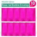 Gold/Rose Gold/Laser Silver/Dark Red/Purple/Rose Red Aluminum Foil Bubble Mailer CD/Eyelash Packaging Shipping Padded Envelopes