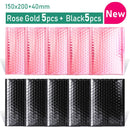 Gold/Rose Gold/Laser Silver/Dark Red/Purple/Rose Red Aluminum Foil Bubble Mailer CD/Eyelash Packaging Shipping Padded Envelopes