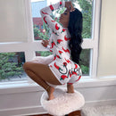 Body Sexy para mujer de manga larga con escote en V profundo ceñido al cuerpo elástico leotardo Crop Top botón corto mameluco pijama mujer mono monos