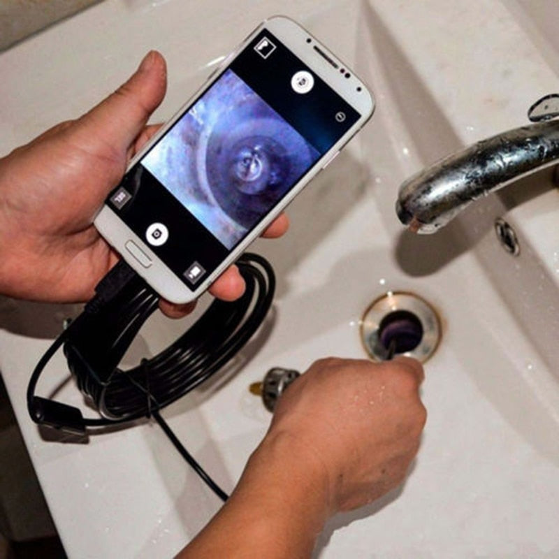 2M 1M 5.5mm 7mm Endoskopkamera Flexible IP67 Wasserdichte Endoskopkamera für Android PC Notebook 6LEDs Einstellbar