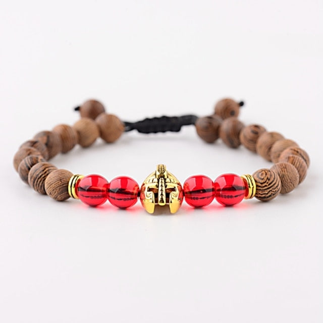 Pulseras cruzadas de cuentas de madera Natural para hombre, pulsera de cuentas de oración de meditación de ónix, joyería de madera para Yoga para hombre