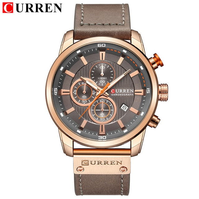 Top-Marke Luxus Chronograph Quarzuhr Herren Sportuhren Militärarmee Herren Armbanduhr Uhr CURREN relogio masculino